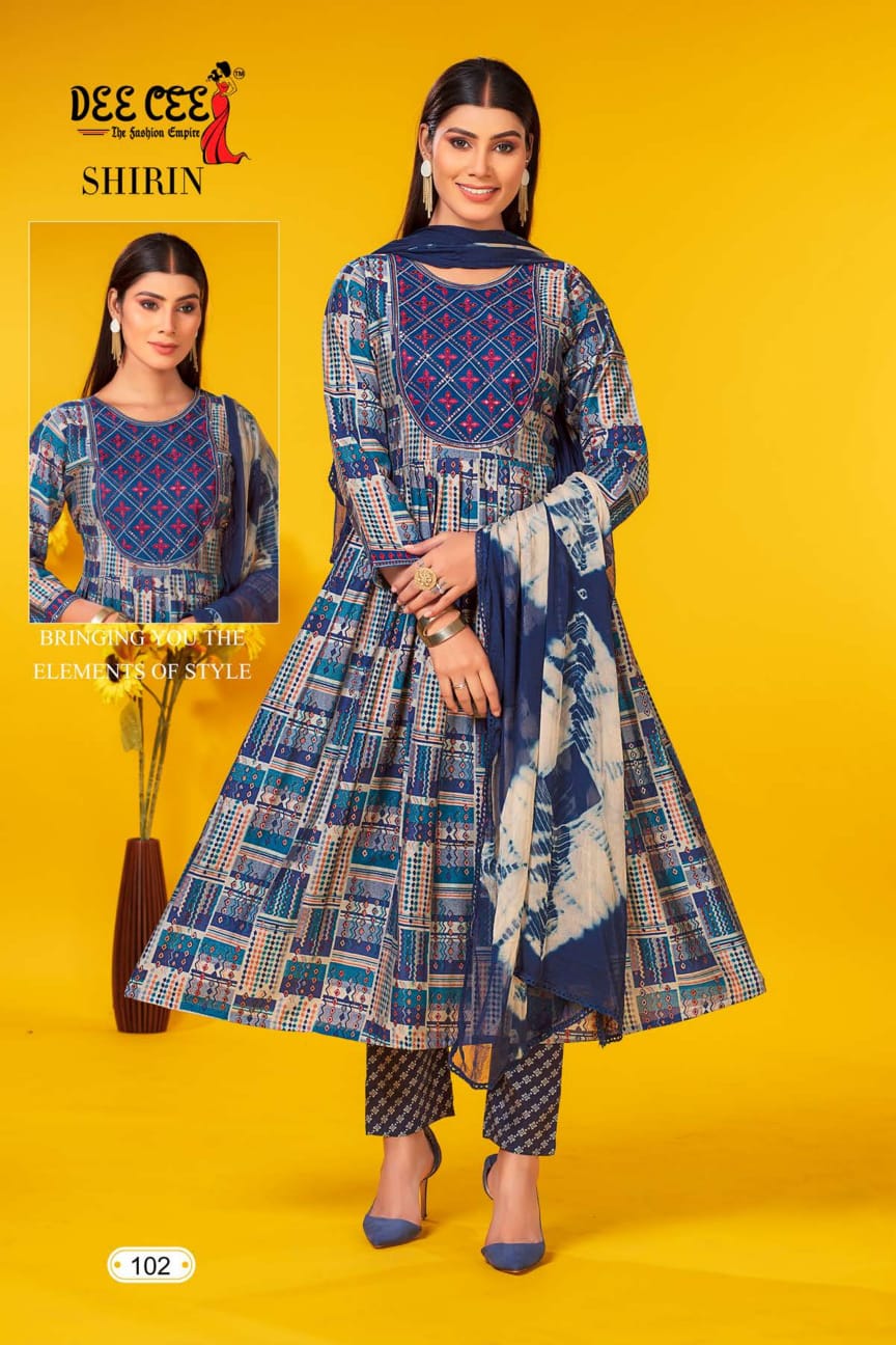 Shirin By Deecee Printed Kurti With Bottom Dupatta Catalog